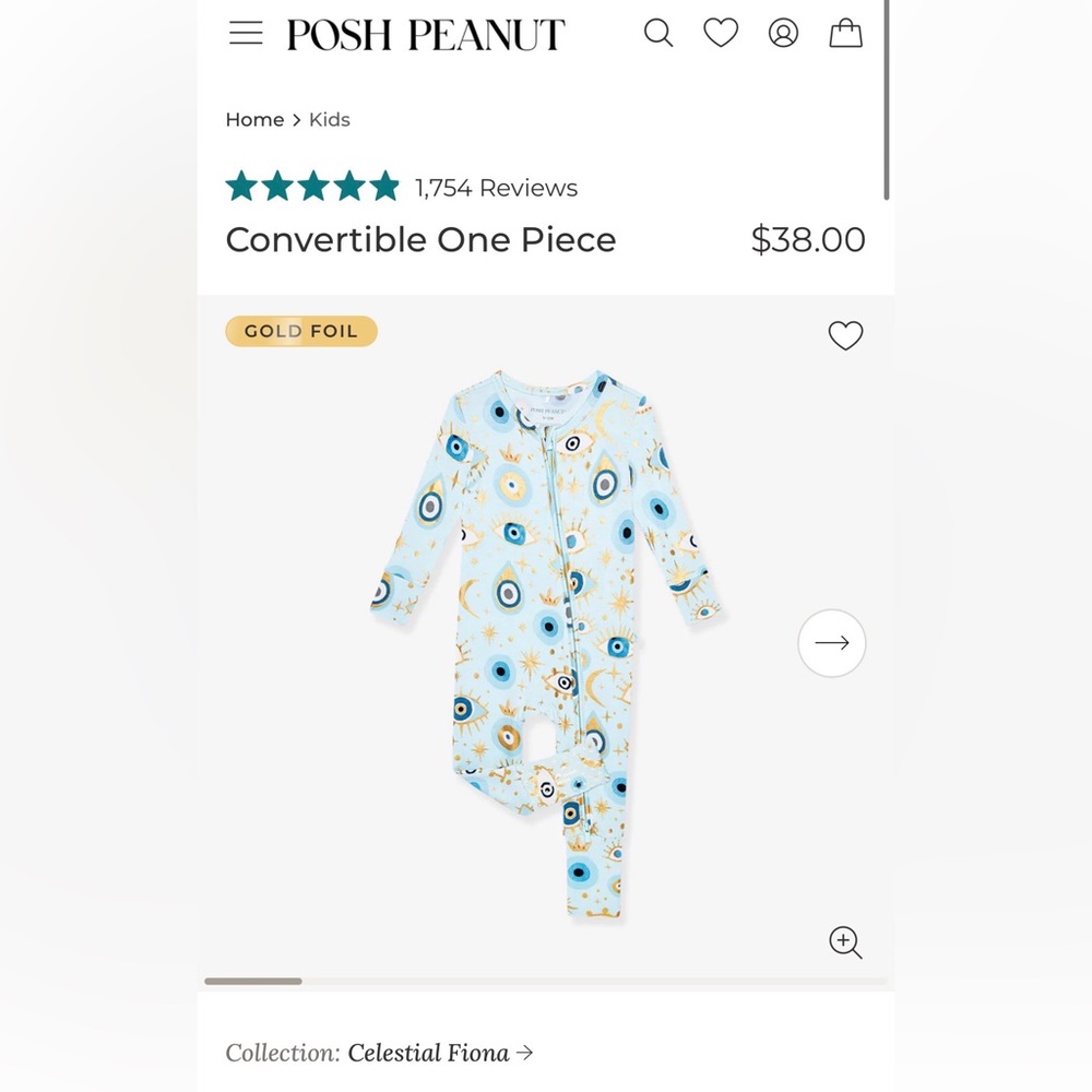 Celestial Fiona Posh Peanut Convertible One Piece